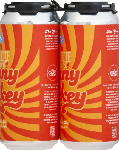 Victory® Sunny Monkey Belgian-Style Sour Ale with Guava Perspective: right