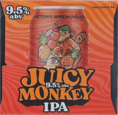 Victory Brewing Company® Juicy Monkey Hazy Imperial IPA Perspective: right