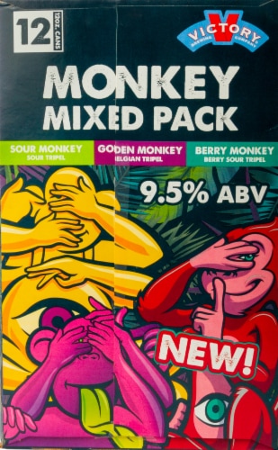Victory Brewing Company® Mystical Monkey Craft Beer Mixer Pack Perspective: right