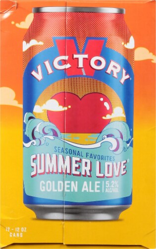 Victory Brewing Company Summer Love Golden Ale Perspective: right