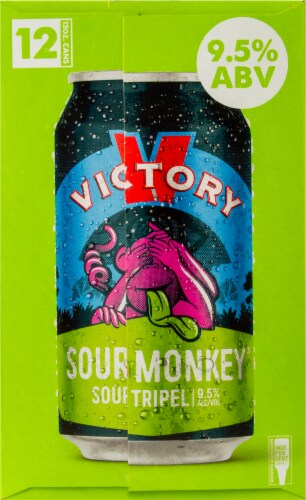 Victory® Brewing Company Sour Monkey® Sour Tripel Perspective: right