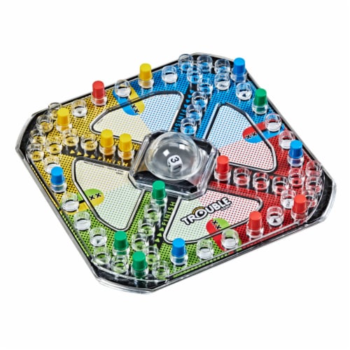 Pop-O-Matic® Trouble® Board Game Perspective: right