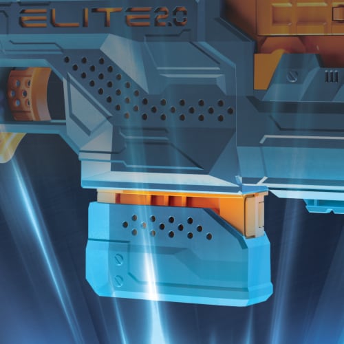 Nerf Elite 2.0, blaster motorisé Phoenix CS-6, 12 fléchettes Nerf, chargeur  6 fléchettes, viseur, rails tactiques, points de fi