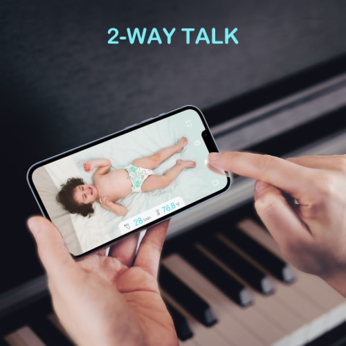 Sense-U Video Baby Monitor with Remote Pan-Tilt-Zoom Camera Perspective: right