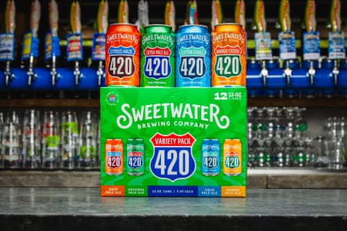 SweetWater Brewing Company 420 Variety 12 Pack 12oz Cans Perspective: right