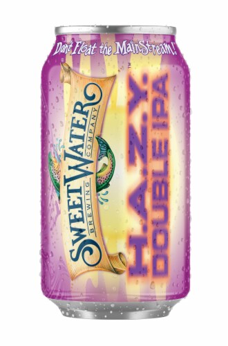 SweetWater Brewing Company H.A.Z.Y. Double IPA 6 Pack 12oz Cans Perspective: right