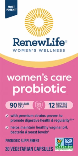 Renew Life Women's Probiotic Capsules Perspective: right