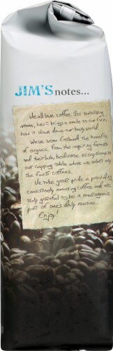 Jim's Organic Coffee Together Decaf Whole Bean Coffee Perspective: right