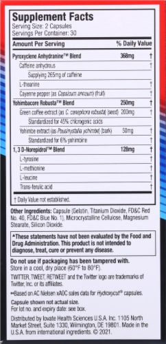 Hydroxycut Hardcore Rapid-Release Dietary Supplement Capsules Perspective: right
