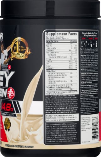 Six Star Vanilla Cream Whey Protein Powder Perspective: right
