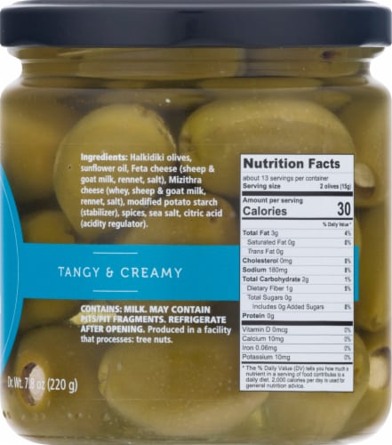 Divina Feta Stuffed Green Olives Perspective: right