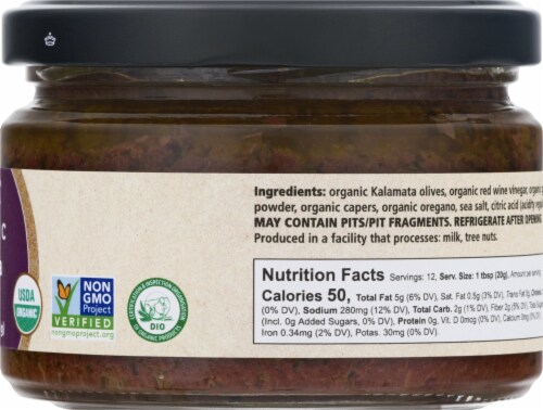 Divina® Organic Kalamata Olive Spread Perspective: right