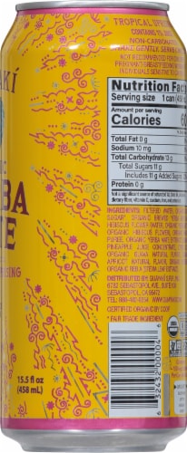Guayaki Yerba Mate Organic Tropical Uprising Energy Drink Perspective: right