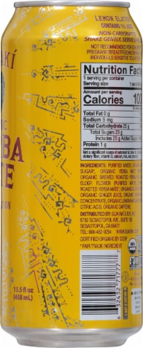 Guayaki Lemon Elation Yerba Mate Perspective: right