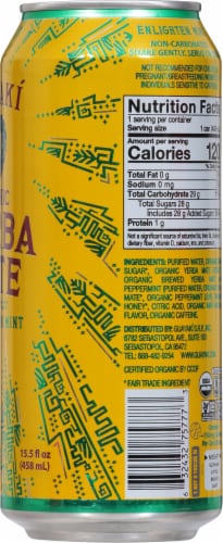 Guayaki Yerba Mate Organic Enlighten Mint Energy Drink Perspective: right