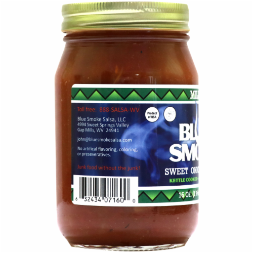 Blue Smoke Mild Sweet Onion Salsa Perspective: right