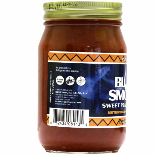 Blue Smoke Sweet Peach Salsa Perspective: right