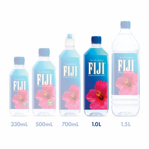 FIJI® Natural Artesian Bottled Water Perspective: right