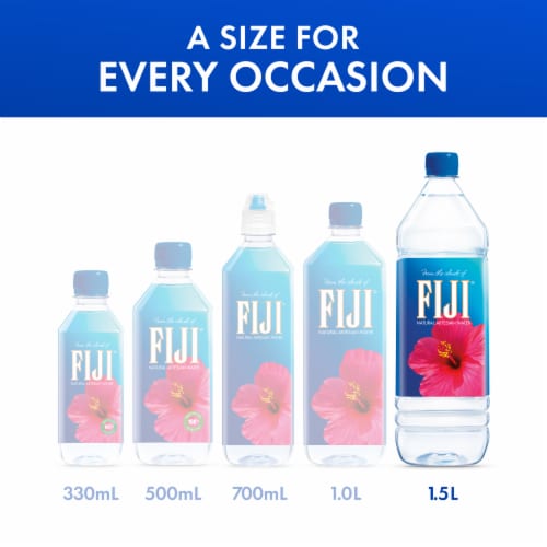 FIJI® Natural Artesian Bottled Water Perspective: right