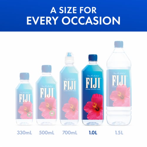 FIJI® Natural Artesian Bottled Water Perspective: right