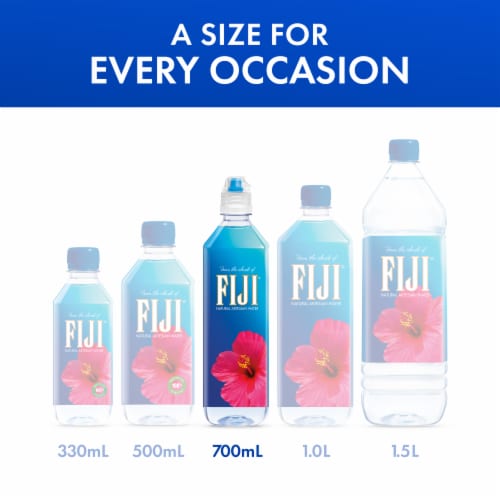 FIJI Natural Artesian Bottled Water Perspective: right