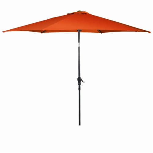 Slickblue - 9 ft Outdoor Market Patio Table Umbrella Push Button Tilt Crank Lift Perspective: right