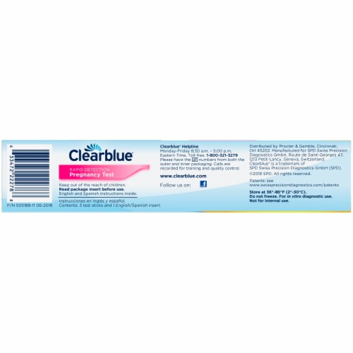 Clearblue® Rapid Detection Pregnancy Test Perspective: right