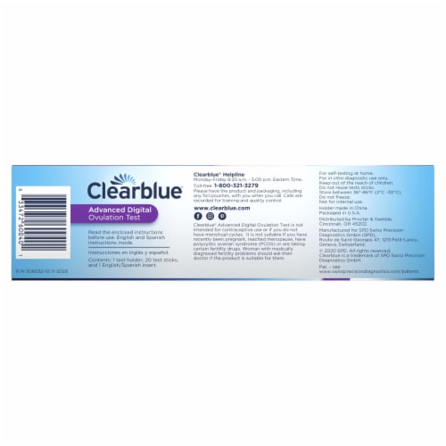 Clearblue Advanced Digital Ovulation Test Sticks Perspective: right
