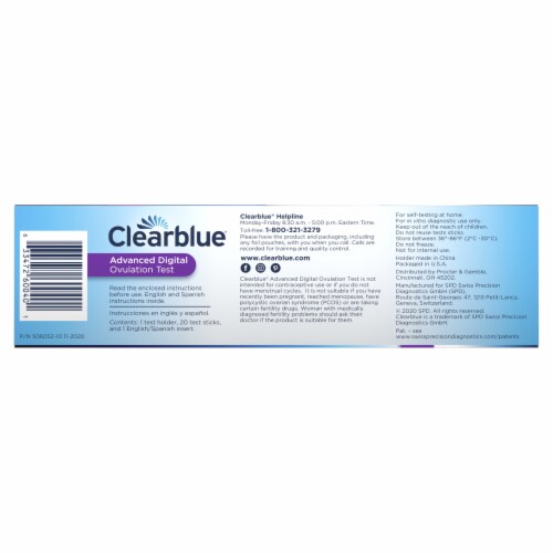 Clearblue Advanced Digital Ovulation Test Sticks Perspective: right