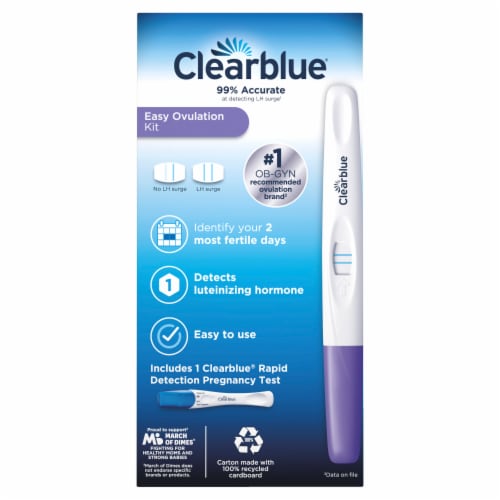 Clearblue Ovulation and Pregnancy Test Complete Starter Kit Perspective: right