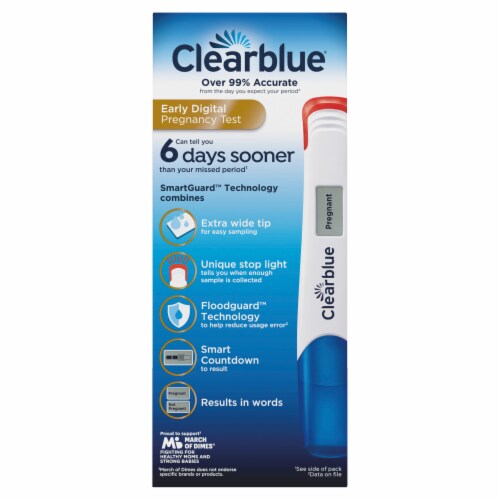 Clearblue Early Digital Pregnancy Test Perspective: right