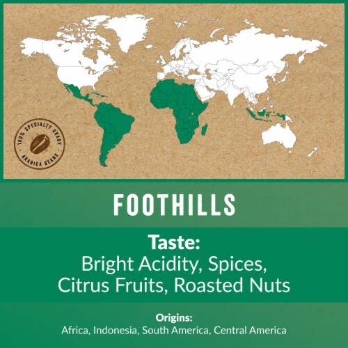 Boulder Organic Coffee® Fair Trade Organic Foothills Medlim Roast Coffee Blend Perspective: right