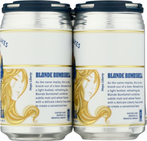 Cascade Lakes Blonde Bombshell Golden Ale Beer Perspective: right