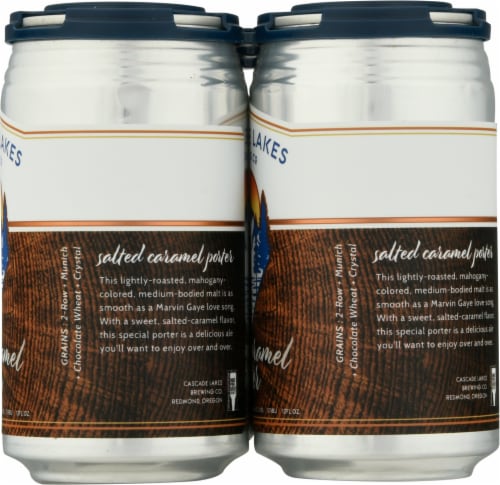 Cascade Lakes Salted Caramel Porter Beer Perspective: right