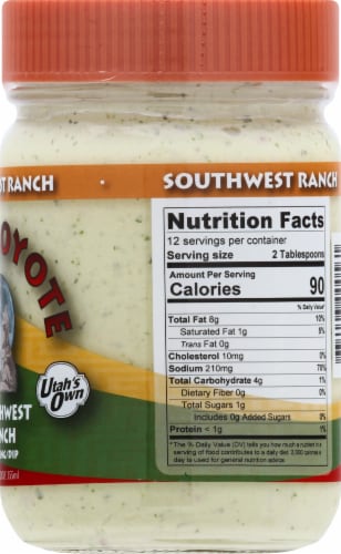 Wild Coyote Southwest Ranch Dressing Dip Perspective: right