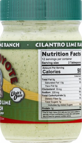 Wild Coyote Cilantro Lime Ranch Dressing Perspective: right