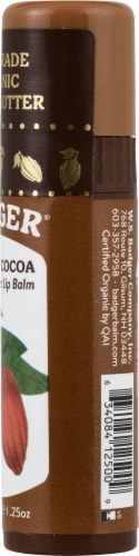 Badger Creamy Cocoa Butter Lip Balm Perspective: right