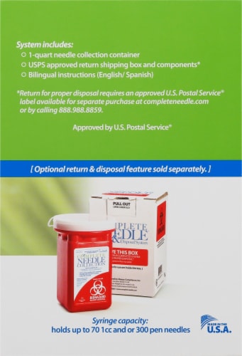Complete Needle™ Collection & Disposal System Perspective: right