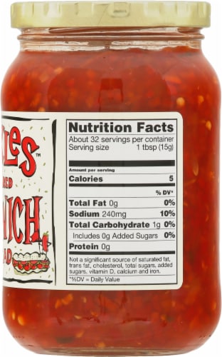 Wickles™ Spicy Red Sandwich Spread Perspective: right