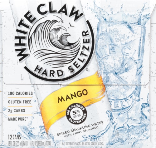 White Claw Hard Seltzer Mango Perspective: right