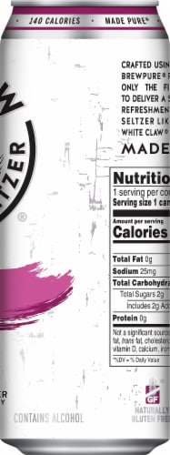 White Claw Cherry Hard Seltzer Single Can Perspective: right