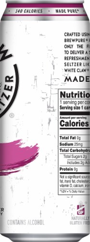 White Claw Cherry Hard Seltzer Single Can Perspective: right