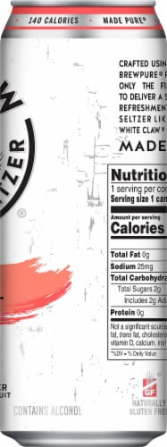 White Claw Ruby Grapefruit Hard Seltzer Single Can Perspective: right