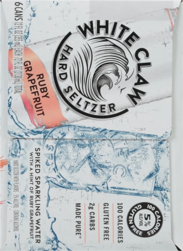 White Claw Hard Seltzer Ruby Grapefruit Perspective: right
