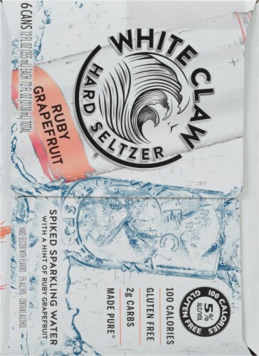 White Claw Hard Seltzer Ruby Grapefruit Perspective: right