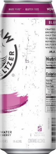 White Claw Hard Seltzer Black Cherry Single Can Perspective: right