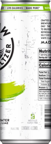 White Claw Lime Hard Seltzer Single Can Perspective: right