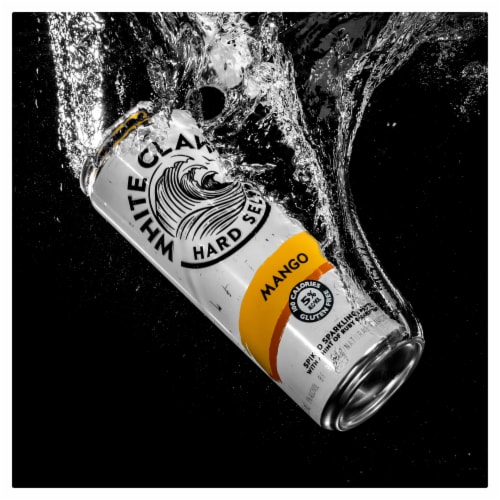 White Claw Spiked Mango Hard Seltzer Perspective: right