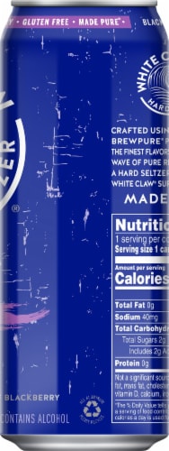 White Claw® Blackberry Hard Seltzer Surge Perspective: right