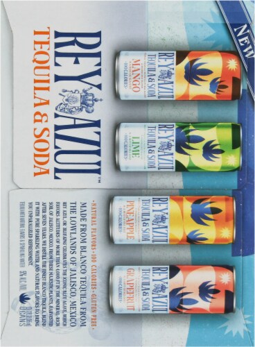 Rey Azul™ Tequila & Soda Variety Pack Cans Perspective: right